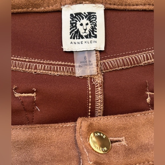 Anne Klein Faux Suede Pants Size 6 EUC - Picture 7 of 8